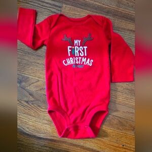 Carter's Baby's' My First Christmas Bodysuit